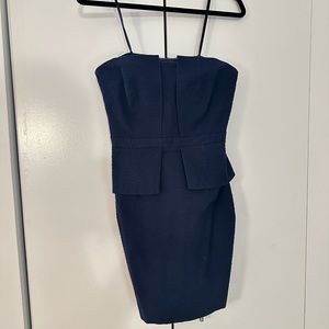 Banana Republic Seersucker Strapless Mini Dress 6P